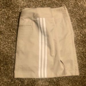 Adidas ClimaCool 3-Stripe Khaki Golf/Tennis Skort